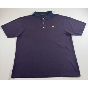 Amen Corner Masters Polo Shirt Golf Short Sleeve Red Men's Large - 60's Two‎ Ply